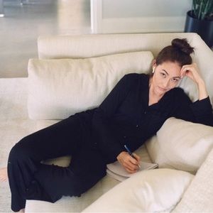 SKIMS Black Cotton Blend Jersey Pajamas XXS